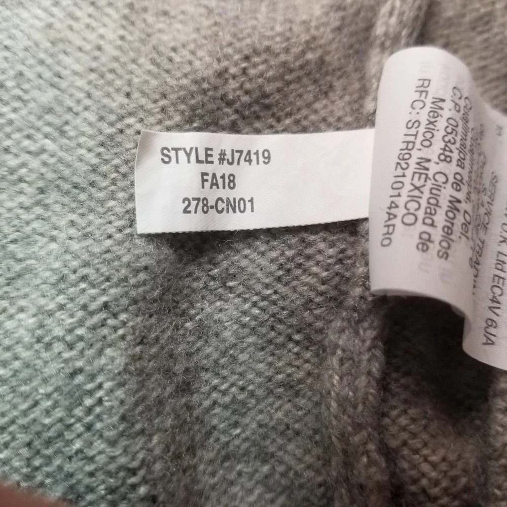 J Crew Mercantile‎ Lambs Wool Blend Men's Raglan Sleeve Heather Grey Sweater XL